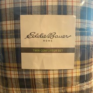 NEW Eddie Bauer Reversible Twin Comforter Set